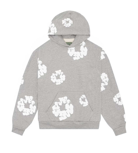 Denim Tears Cotton Wreath Hoodie Grey/White