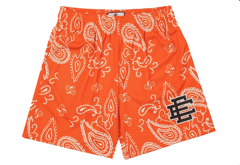 Eric Emanuel Short Orange Paisley