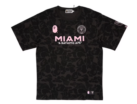 BAPE x Inter Miami CF Camo Tee Black