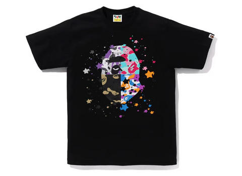 BAPE Us Ape Head Sta Tee Black