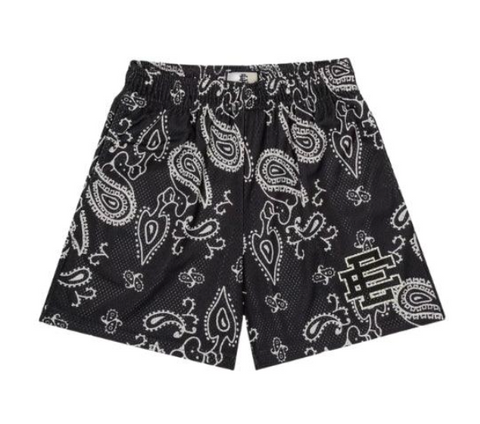Eric Emanuel Shorts Black Paisley