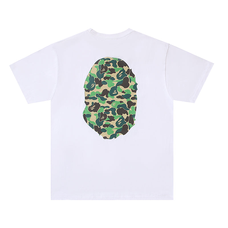 Bape White/Green Ape Tee Double Sided SALE