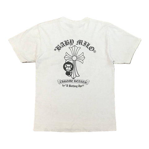 Bape "Chrome Hearts White" Tee