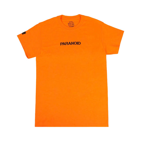 ASSC x Undefeated Paranoid Logo T-Shirt Orange