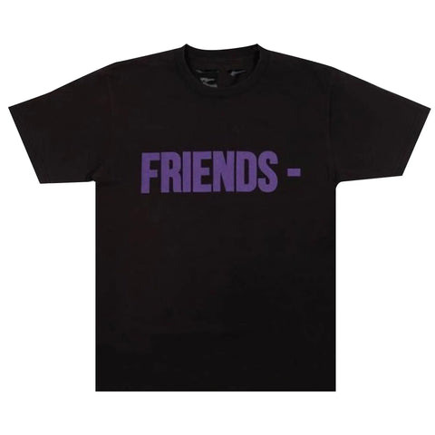 Vlone Friends T-Shirt 'Black/Purple' STEAL DEAL