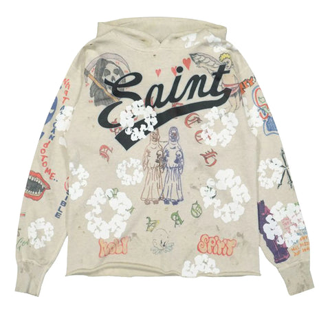 SAINT Mxxxxxx x Denim Tears Hoodie 'Grey' STEAL DEAL