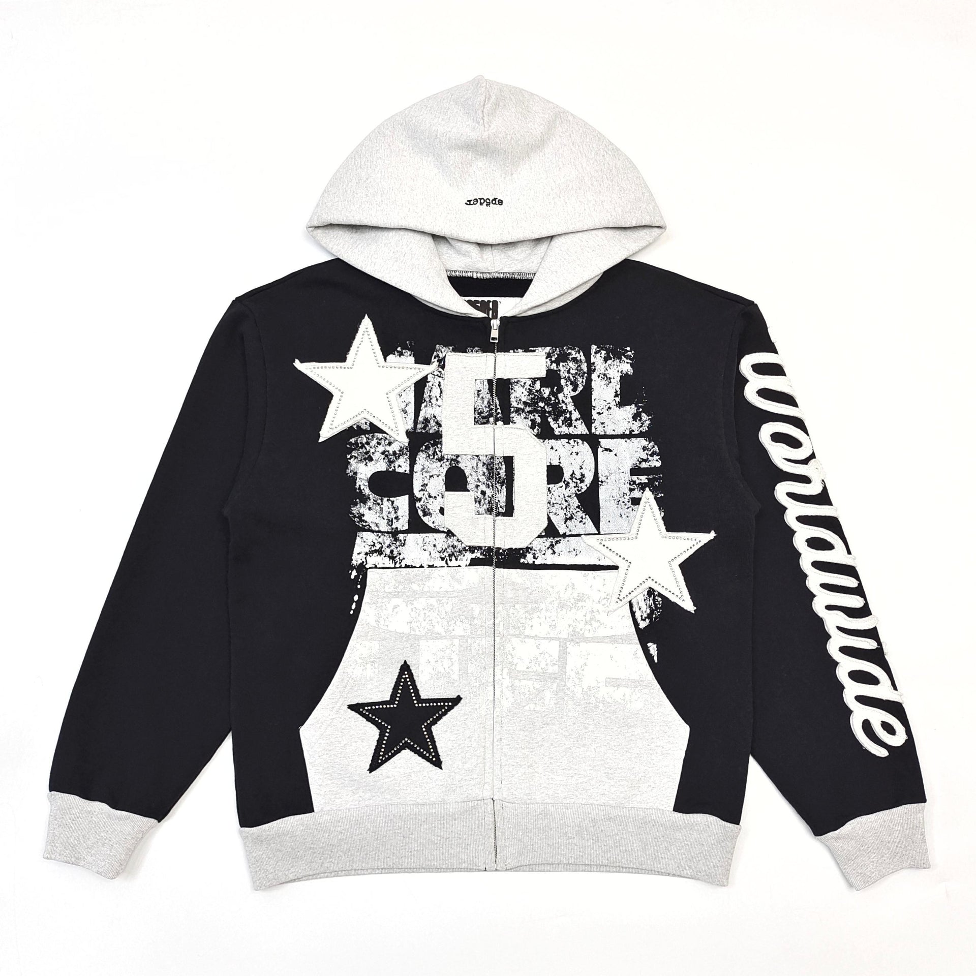 Sp5der Triple 5 Stitch Zip Up Hoodie