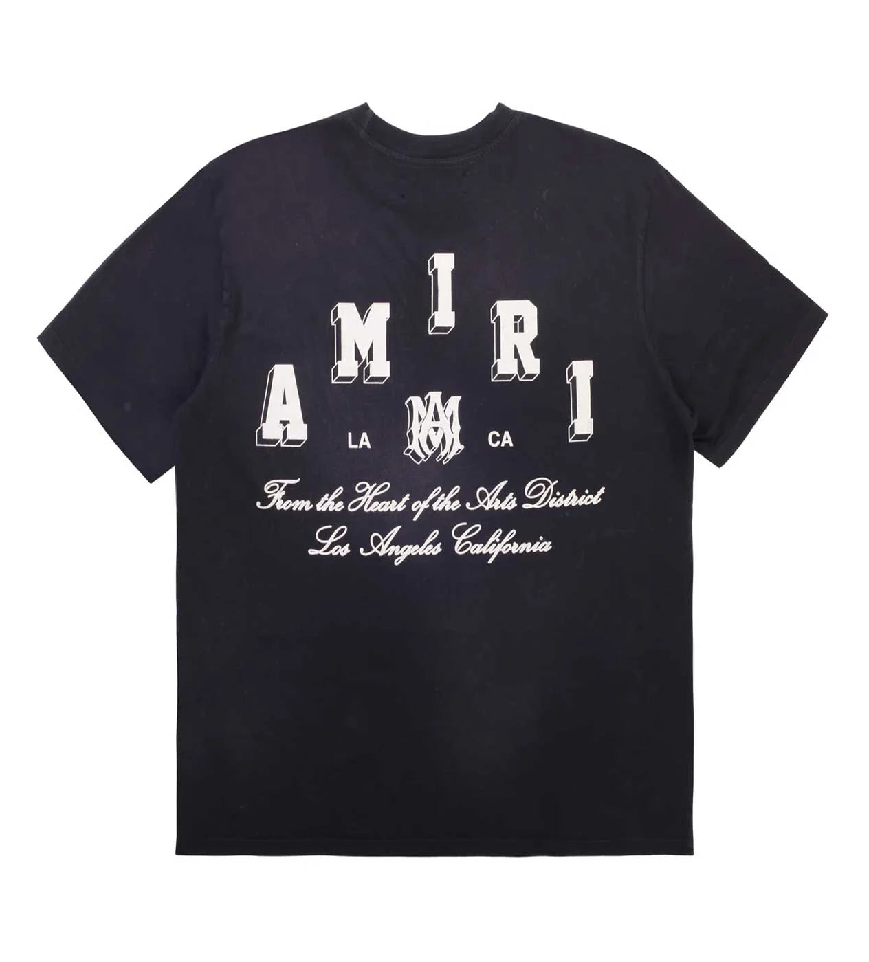 Amiri Collegiate Black Tee