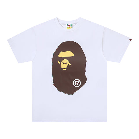 Bape White/Brown Ape Tee