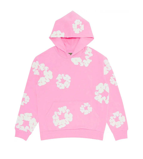 Denim Tears Pink Cotton Wreath Hoodie