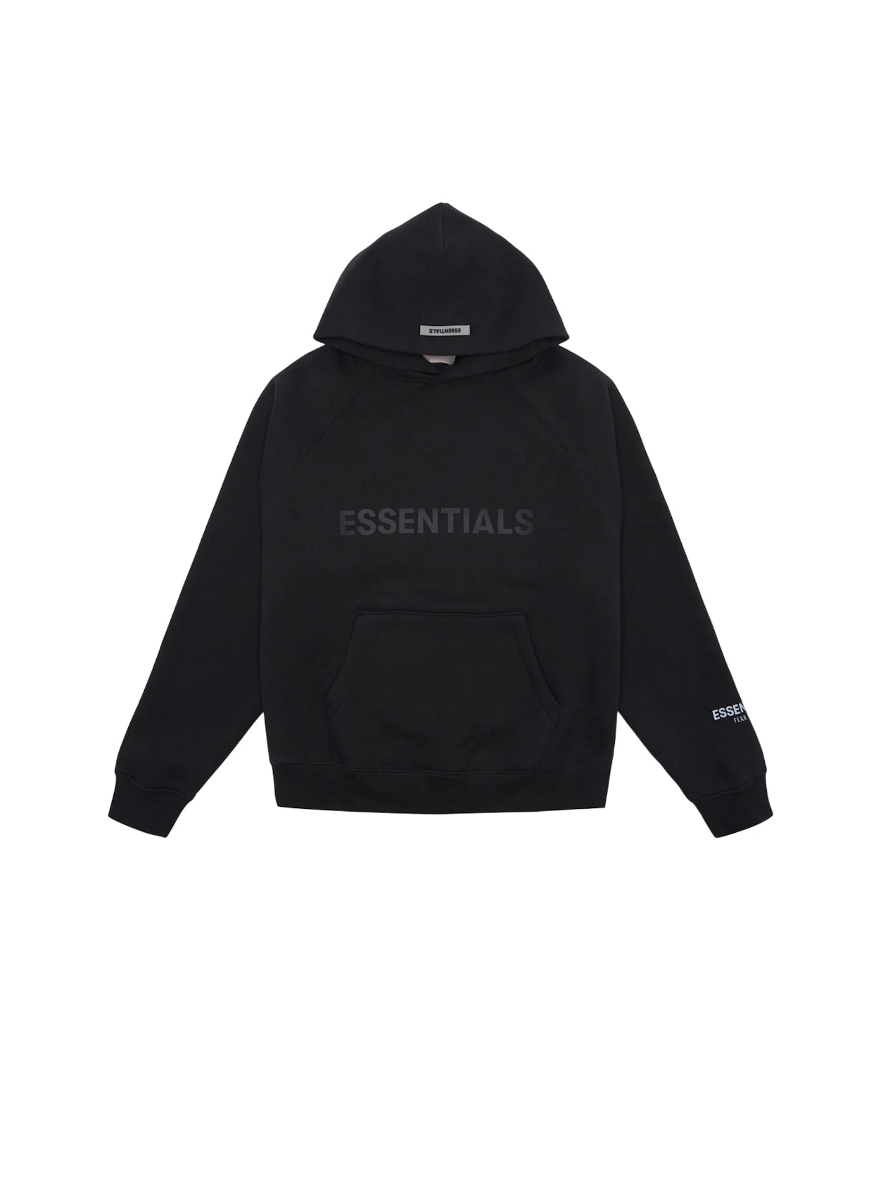 Essentials Black Front Logo Hoodie (SS20)
