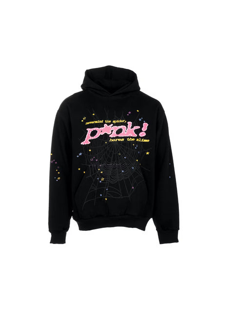 Sp5der Black P*nk Hoodie