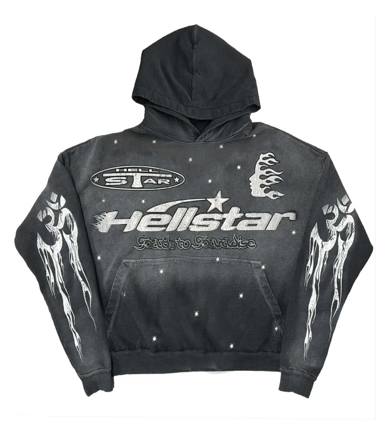 Hellstar Racer Hoodie Black SALE