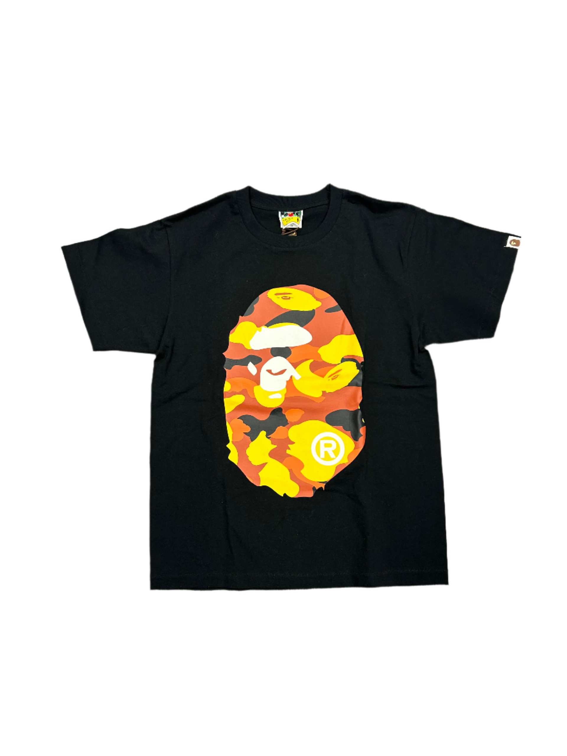 Bape Orange Camo Logo