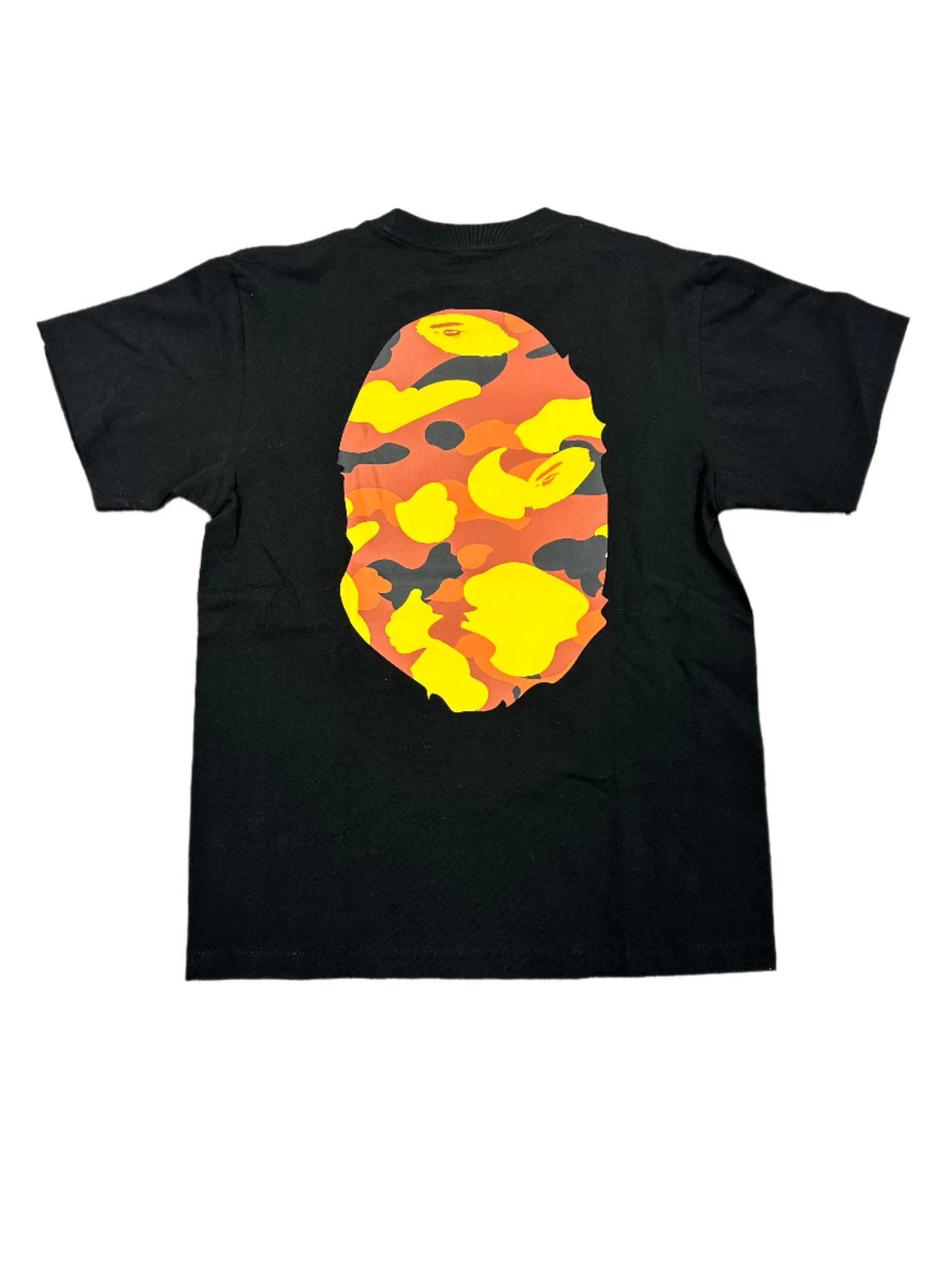 Bape Orange Camo Logo