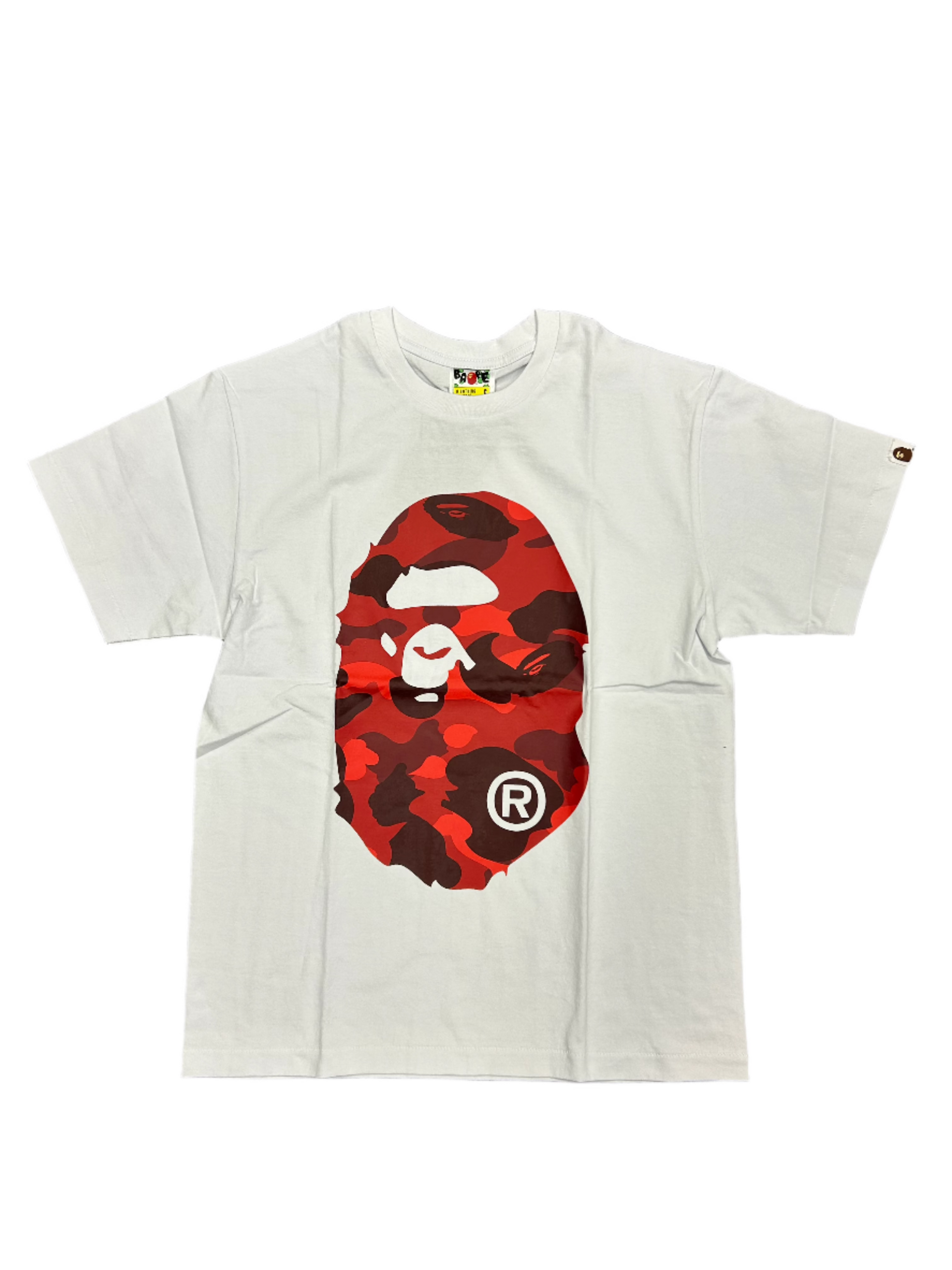Bape White/Red Camo Tee