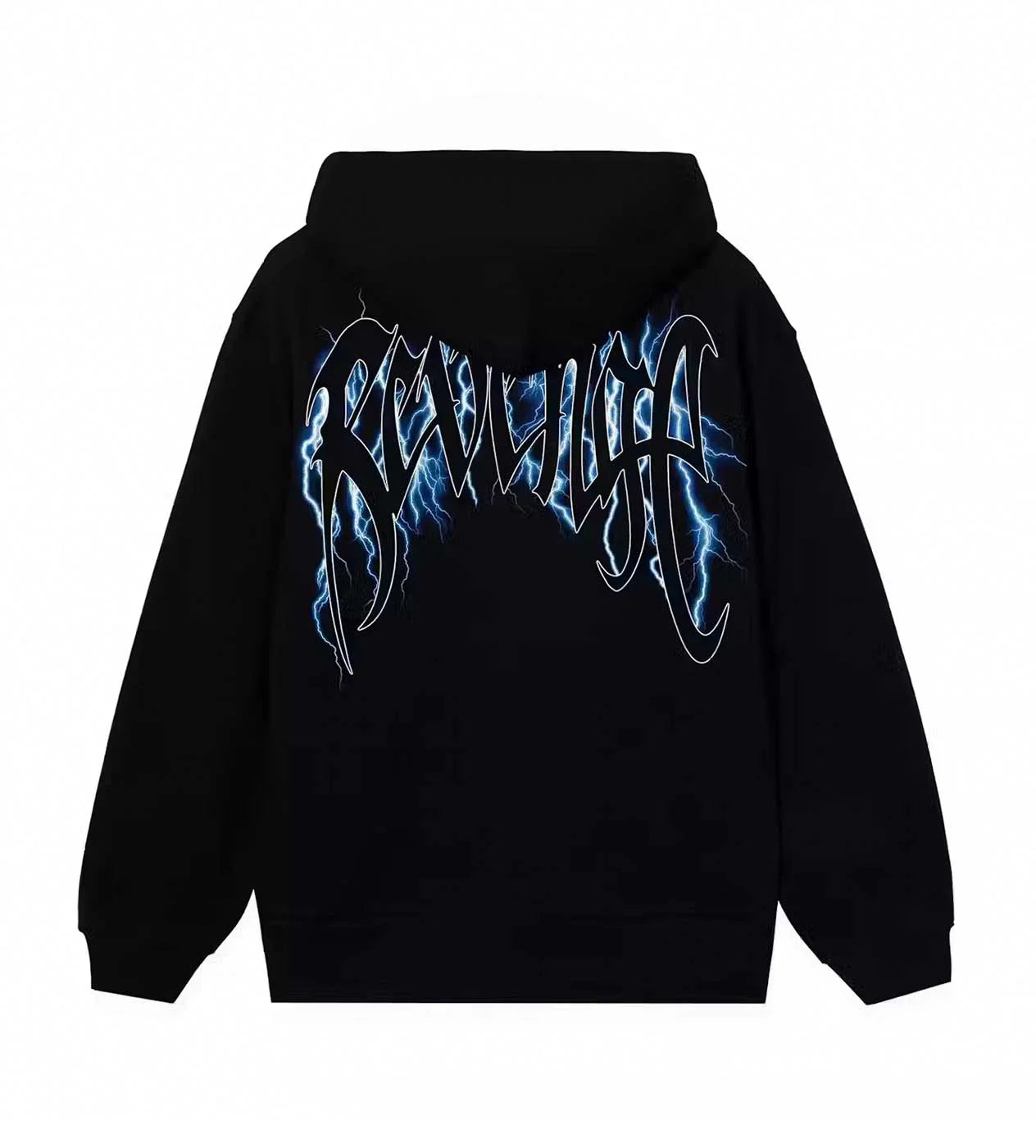 Revenge Blue Lighting Arch Logo Hoodie
