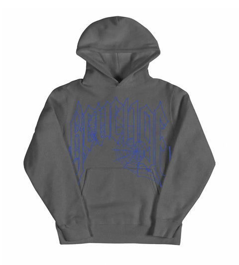 Revenge Web Cross Vintage Black Hoodie