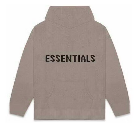 FOG Essentials Taupe Knit Hoodie