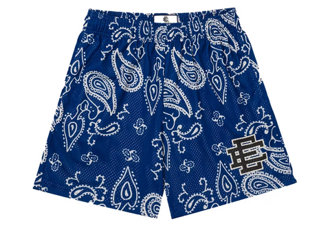 Eric Emanuel Shorts Blue Paisley