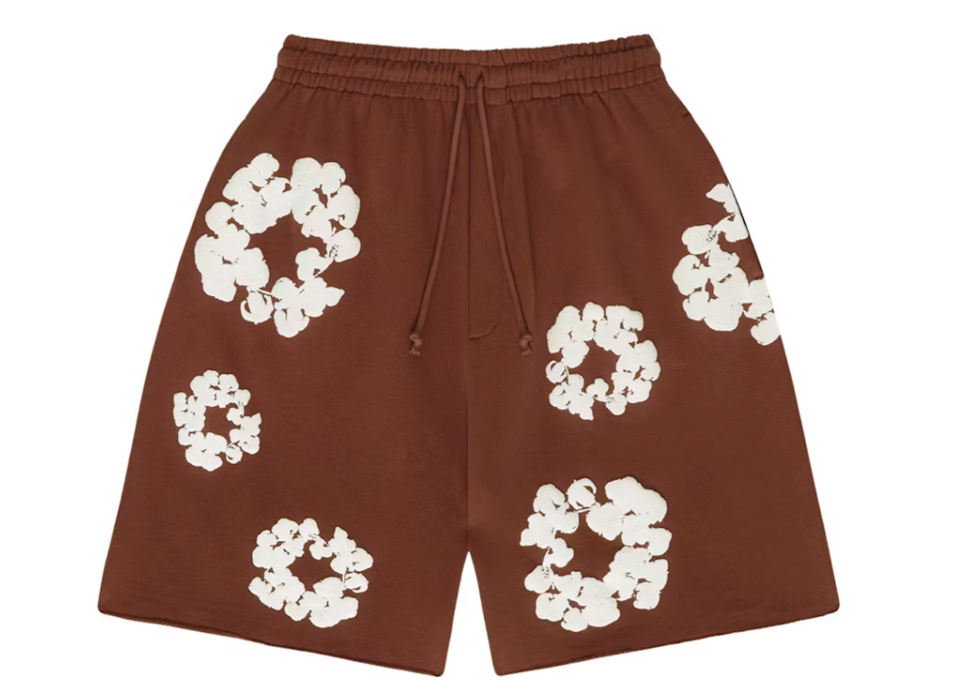 Denim Tears The Cotton Wreath Short Brown STEAL DEAL