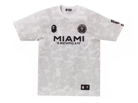 Bape x Inter Miami CF Camo Tee White
