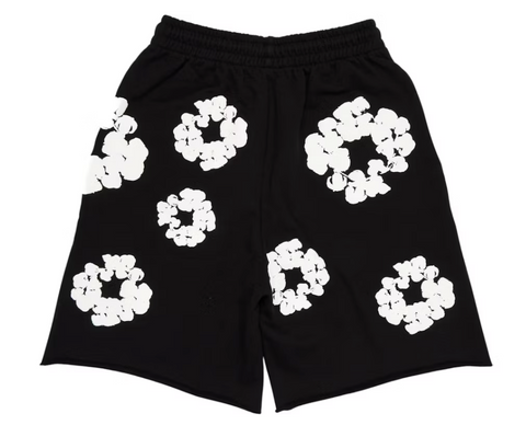Denim Tears The Cotton Wreath Shorts 'Black'