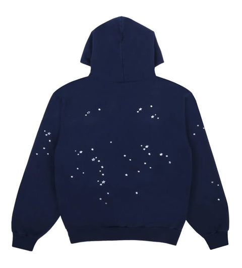 Sp5der Atlanta Navy Hoodie