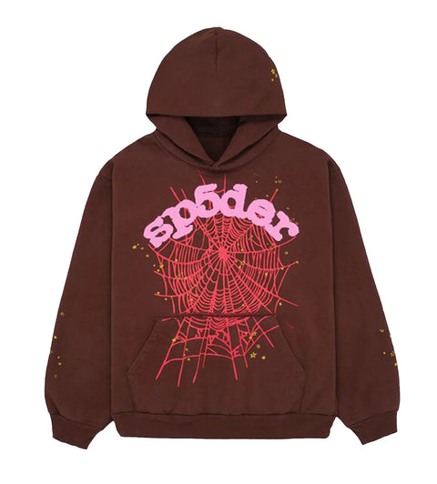 Sp5der Web Hoodie 'Brown'