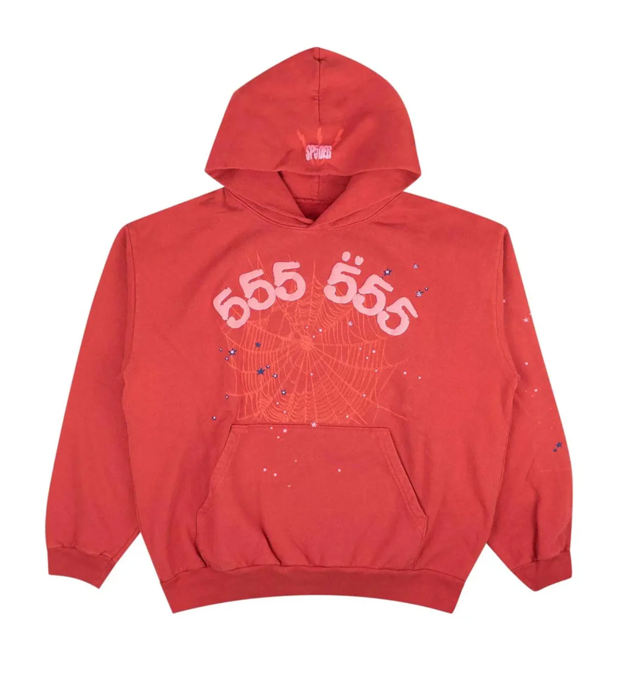 Sp5der Angel Number Hoodie Red 555