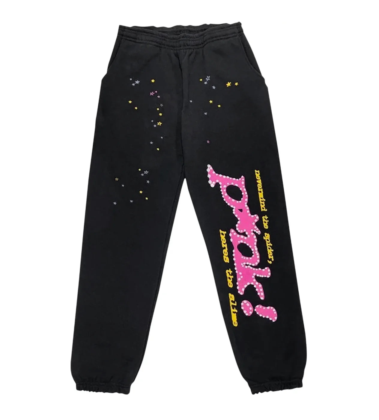 Sp5der Black Punk Sweats
