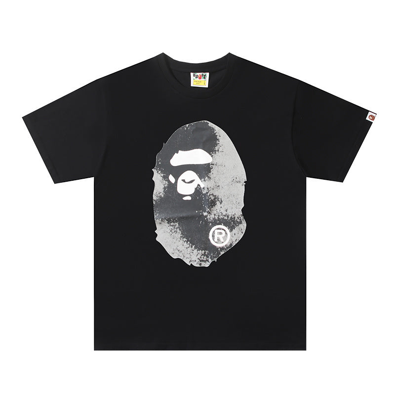 Bape Black/Grey Ape Head Tee