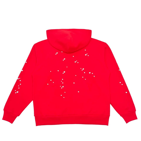 Sp5der Red Atlanta Zip Up Hoodie