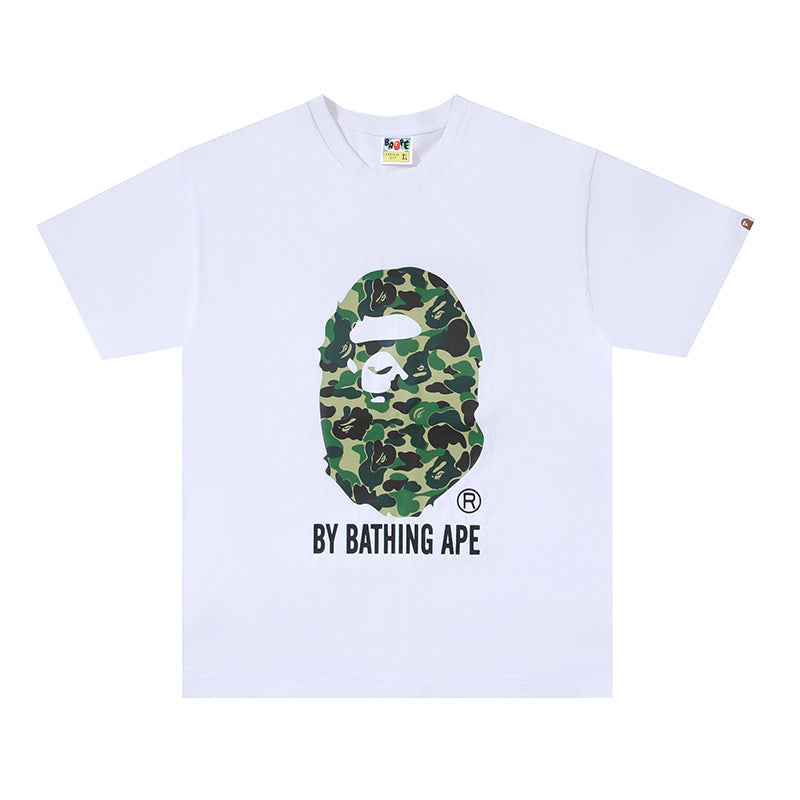 Bape White/Green Ape Tee