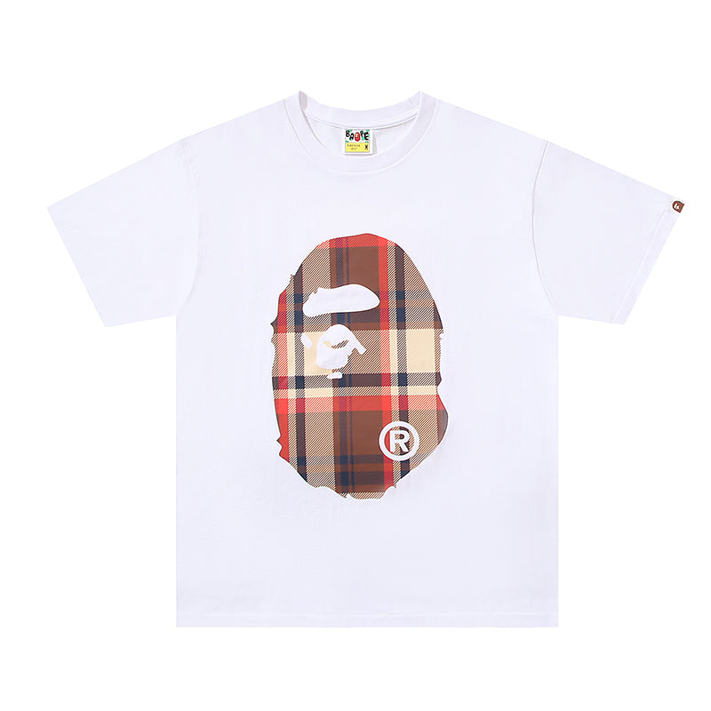 Bape White/Burberry Tee