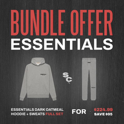 FOG Essentials Dark Oatmeal Hoodie + Sweatpants Bundle