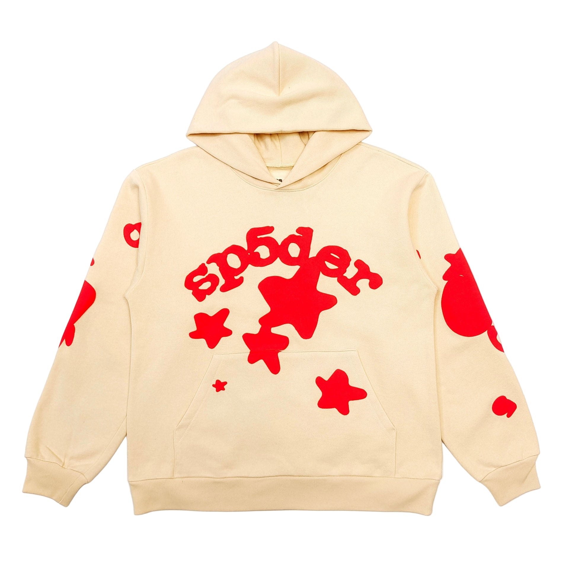 Sp5der Cream Beluga Hoodie