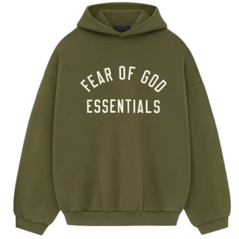 FOG Essentials Fleece FW24 Hoodie Military