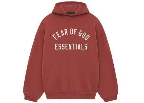 FOG Essentials Fleece FW24 Hoodie Crimson